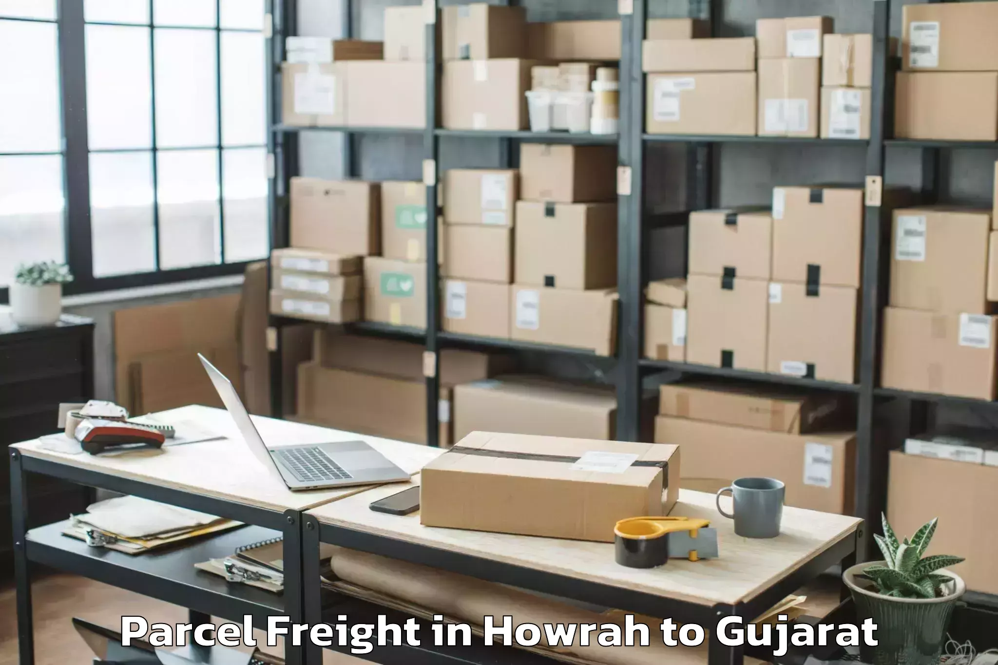 Reliable Howrah to Abrama Parcel Freight